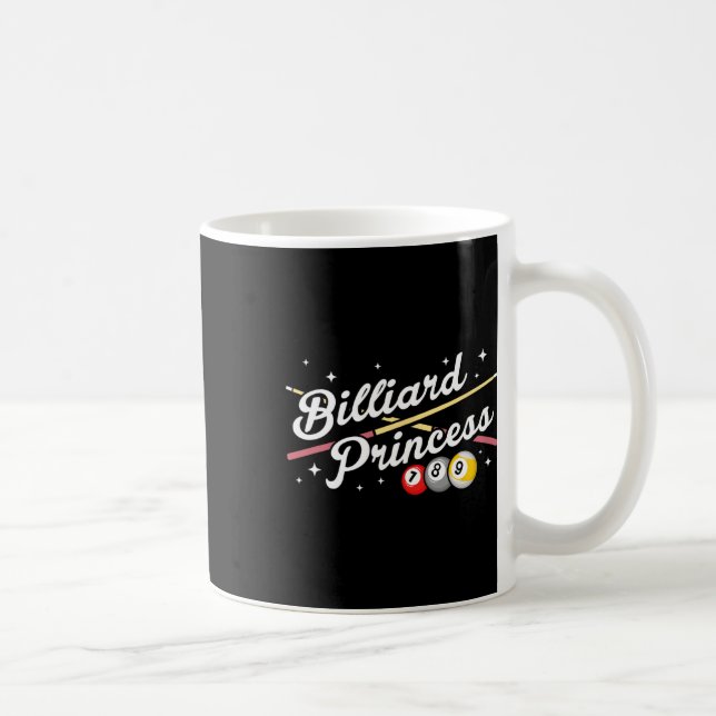 Snooker Game Billiard Princess Pool Spieler Billia Kaffeetasse (Rechts)
