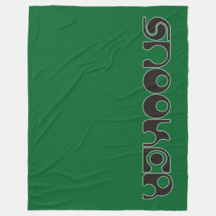 SNOOKER Moderner Schriftart + Ihre Ideen Fleecedecke