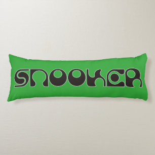 SNOOKER Moderner Schriftart + Ihre Ideen Seitenschläferkissen