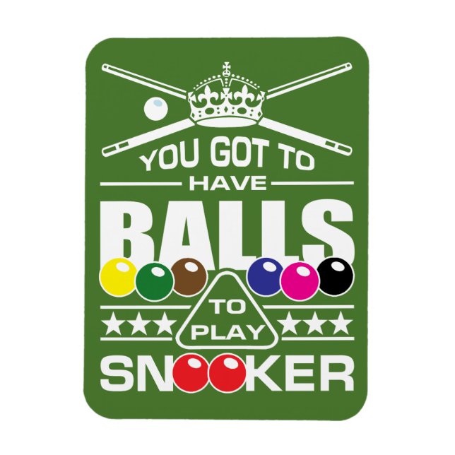 Snooker Notice Magnet (Vertikal)