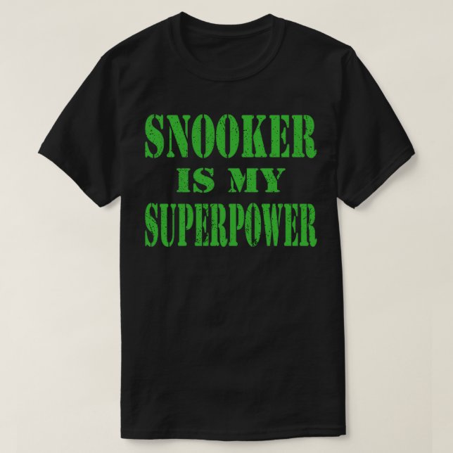 Snooker Pool Amp Billiards Player Super Snooker Po T-Shirt (Design vorne)