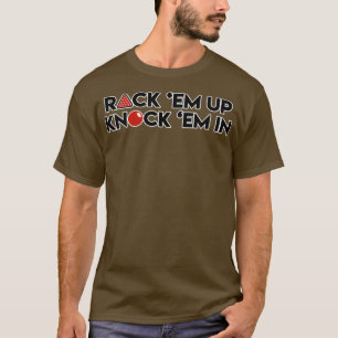Snooker Rack Em up klopfen in T-Shirt
