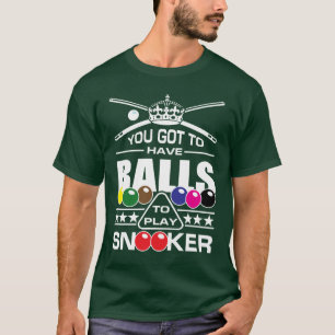 Snooker-Spieler, Snooker-Bälle T - Shirt