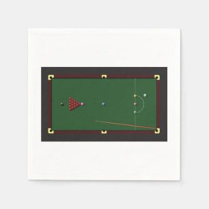 Snooker-Tabellen-Papierservietten Serviette