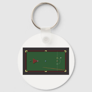 Snooker-Tabellen-Schlüsselanhänger Schlüsselanhänger