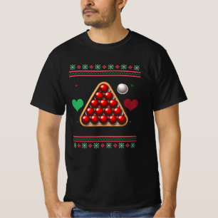 Snooker Ugly Weihnachts Sweater Xmas T-Shirt