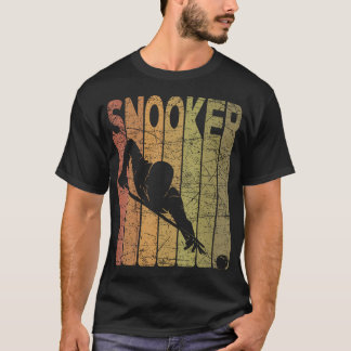 Snooker Vintage Pool Billard Snooker Spieler Retro T-Shirt