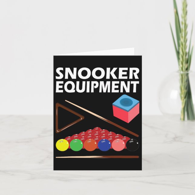 Snookerausrüstung Billard Jerseys für Männer 8 ll  Karte (Vorderseite)
