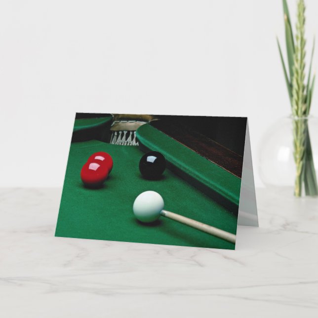 Snookerausrüstung Karte (Vorderseite)