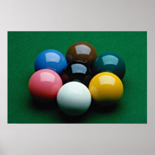 Snookerausrüstung Poster