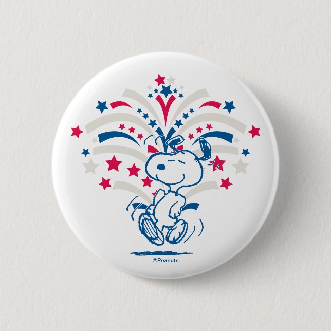 Snoopy 4. Juli Tanz Button (Vorderseite)