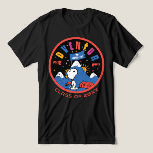 Snoopy Abenteuer Wartet Bergdesign Zur Abschlussfe Tri-Blend Shirt
