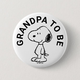 Snoopy Baby Dusche Opa zu sein Button