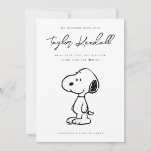 Snoopy Baby Faire-part