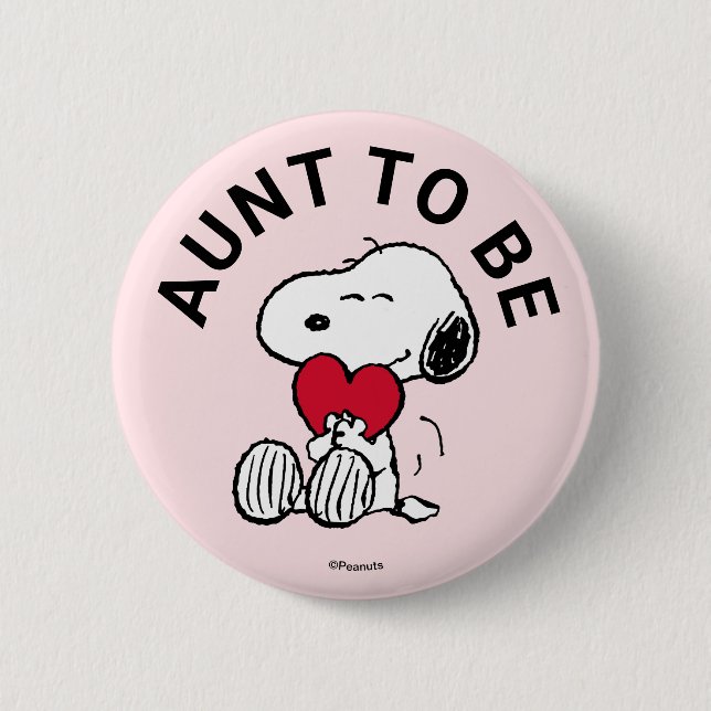 Snoopy Baby Showtante Button (Vorderseite)