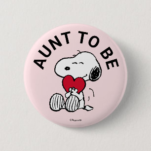 Snoopy Baby Showtante Button