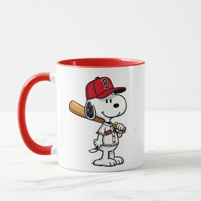 Snoopy Baseball Boston Tasse (Links)