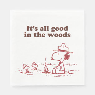 Snoopy   Beagle Scout - Alles Gute im Wald Serviette