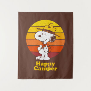 Snoopy Beagle Scout - Glücklicher Camper Wandteppich