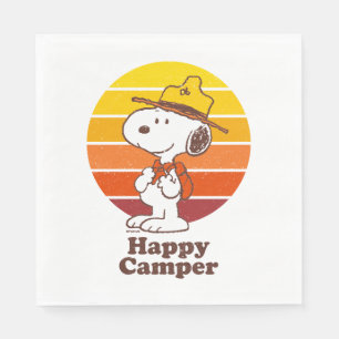 Snoopy   Beagle Scout - Happy Camper Serviette