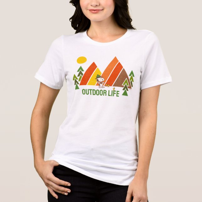 Snoopy | Beagle Scout - The Great Outdoor Tri-Blend Shirt (Vorderseite)