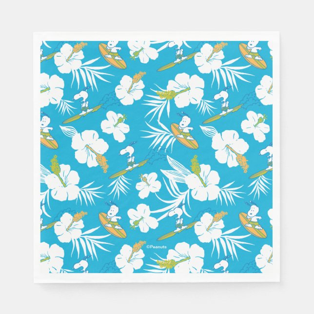 Snoopy Brooklyn Beach Pattern Serviette (Vorderseite)