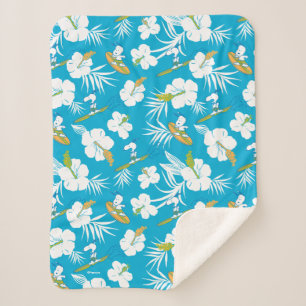 Snoopy Brooklyn Beach Pattern Sherpadecke