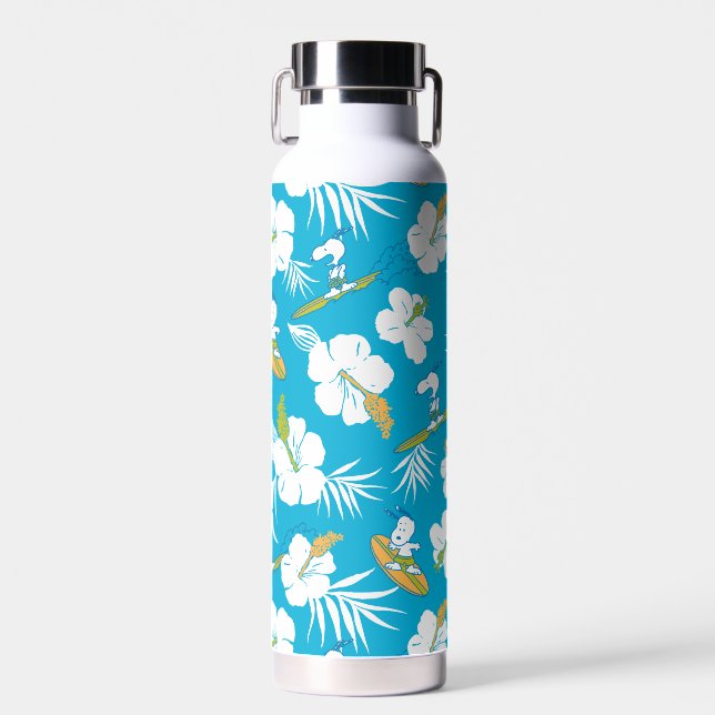 Snoopy Brooklyn Beach Pattern Trinkflasche (Vorne)