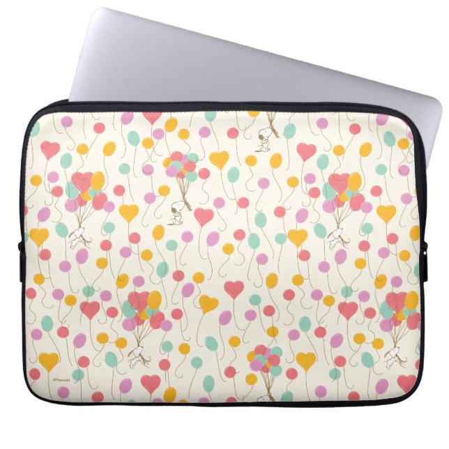 Snoopy Bunches of Balloons Pattern Laptopschutzhülle (Vorderseite)