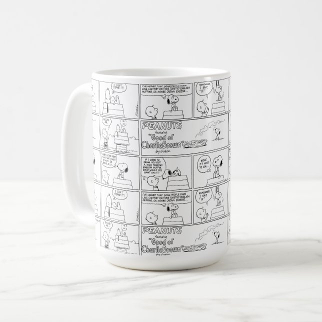 Snoopy & Charlie Brown | English Muffin Kaffeetasse (Vorderseite Links)