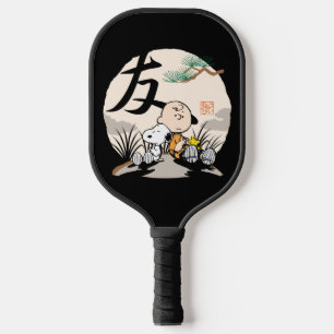 Snoopy, Charlie Brown und Woodstock - Freund Pickleball Schläger