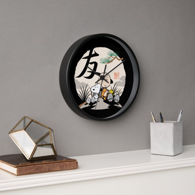 Snoopy, Charlie Brown und Woodstock - Freund Uhr (Büro)