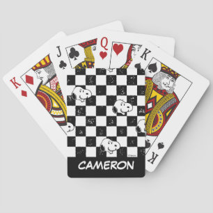 Snoopy Checkered Flag Playing Cards Spielkarten
