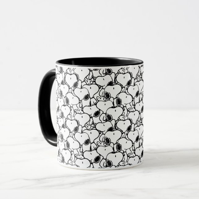 Snoopy Classic Comic Muster Tasse (Vorderseite Links)