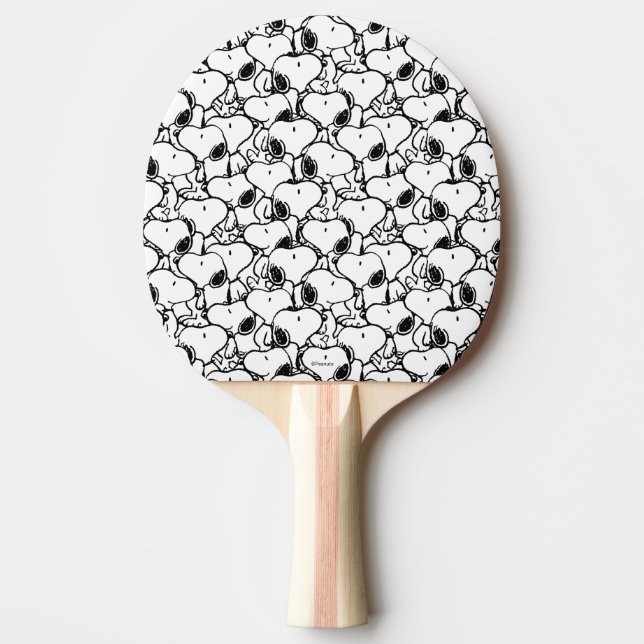 Snoopy Classic Comic Muster Tischtennis Schläger (Vorderseite)