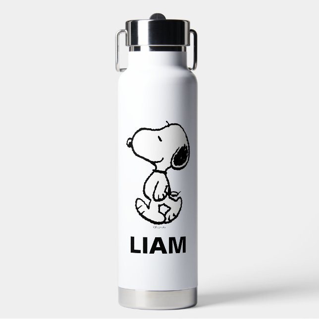 Snoopy Classic Comic | Name hinzufügen Trinkflasche (Vorderseite)