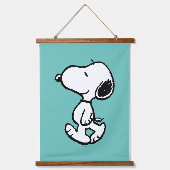 Snoopy Classic Comic Wandteppich Mit Holzrahmen (Vorderseite)