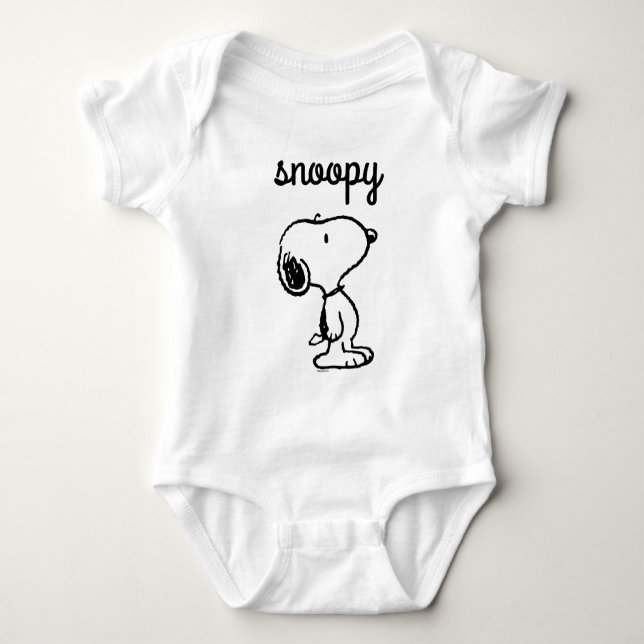 Snoopy Classic Comics Baby Strampler (Vorderseite)