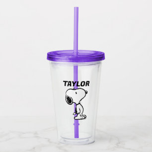 Snoopy Classic Comics Pattern Acryltrinkbecher