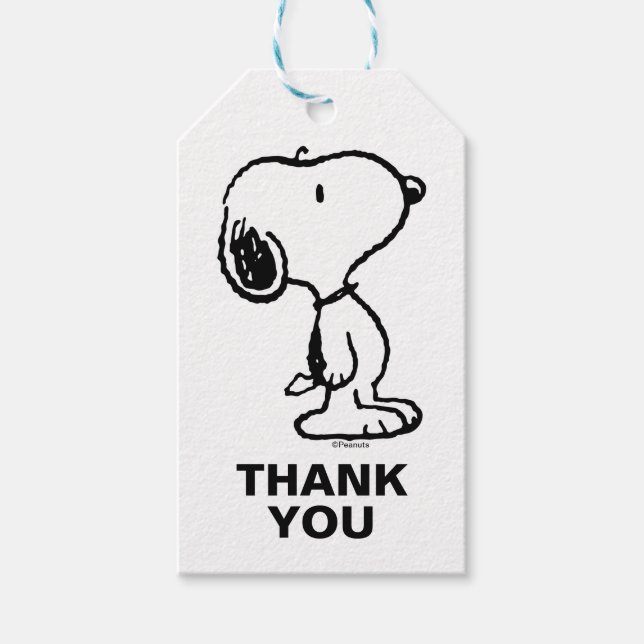 Snoopy Classic Comics Pattern Geschenkanhänger (Vorderseite)