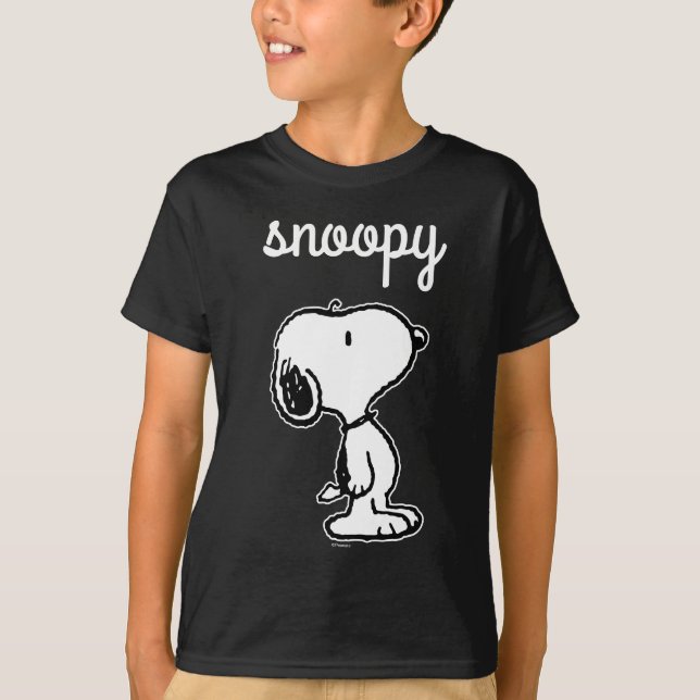 Snoopy Classic Comics Pattern T-Shirt (Vorderseite)
