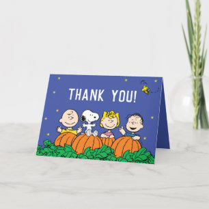 Snoopy et Pumpkin Premier Anniversaire Merci