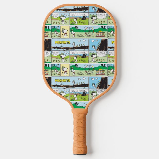 Snoopy & Friends | Go-Camping Pickleball Schläger (Vorderseite)