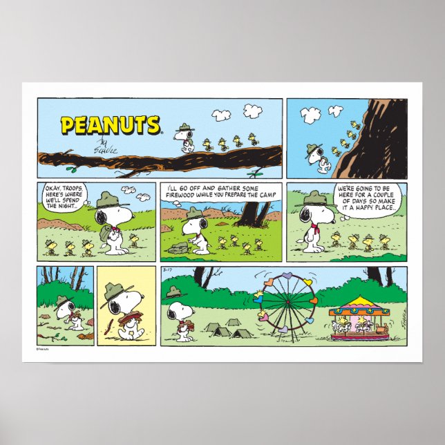 Snoopy & Friends | Go-Camping Poster (Vorne)