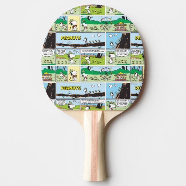 Snoopy & Friends | Go-Camping Tischtennis Schläger (Vorderseite)