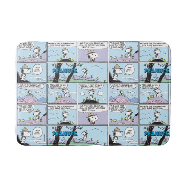 Snoopy & Friends | Wandern Badematte (Vorderseite)