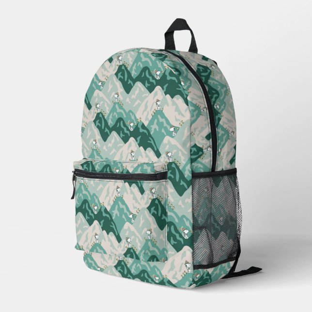 Snoopy Großes Outdoor Muster Bedruckter Rucksack (Rückseitige Ecke Rechts)