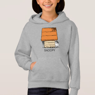 Snoopy Halloween Spider Web Doghouse Hoodie