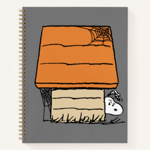 Snoopy Halloween Spider Web Doghouse Notizbuch