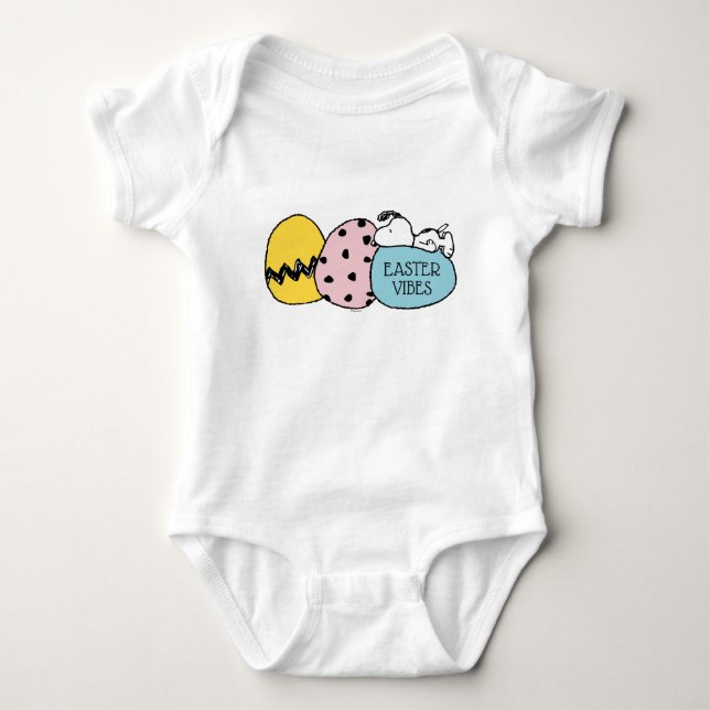 Snoopy - Happy Oaster Baby Strampler (Vorderseite)